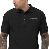 classic mens black polo shirt
