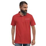 100% cotton mens red classic polo shirt