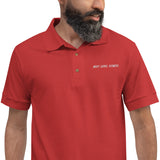 100% cotton mens red classic polo shirt