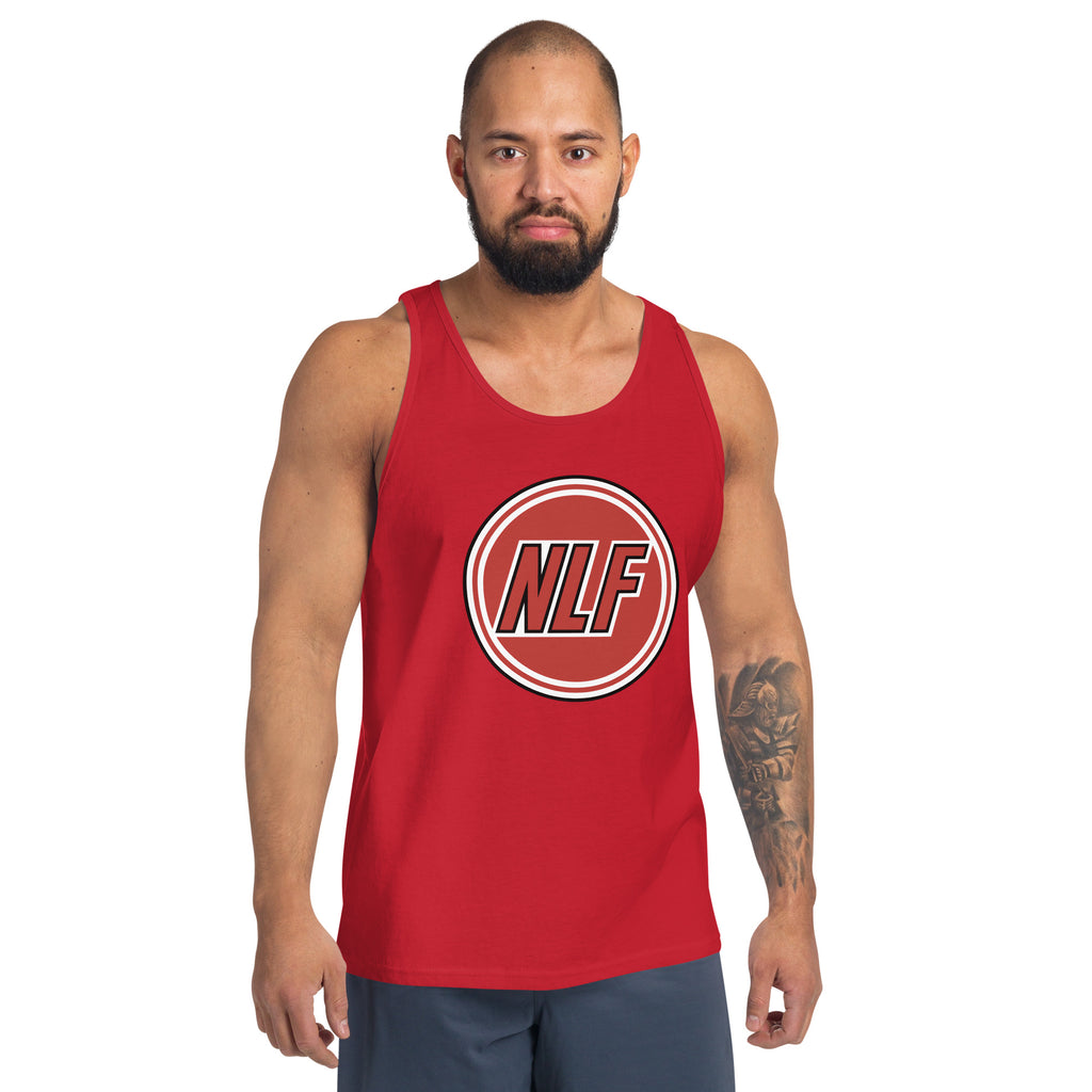 100% cotton mens red tank top