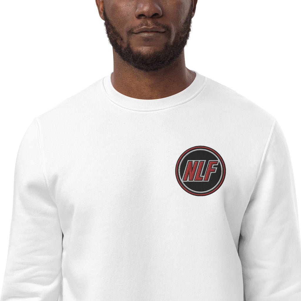 unisex eco friendly white sweatshirt