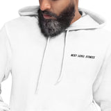unisex white pullover hoodie