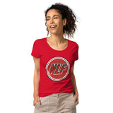 Red, small women's organic cotton t-shirt