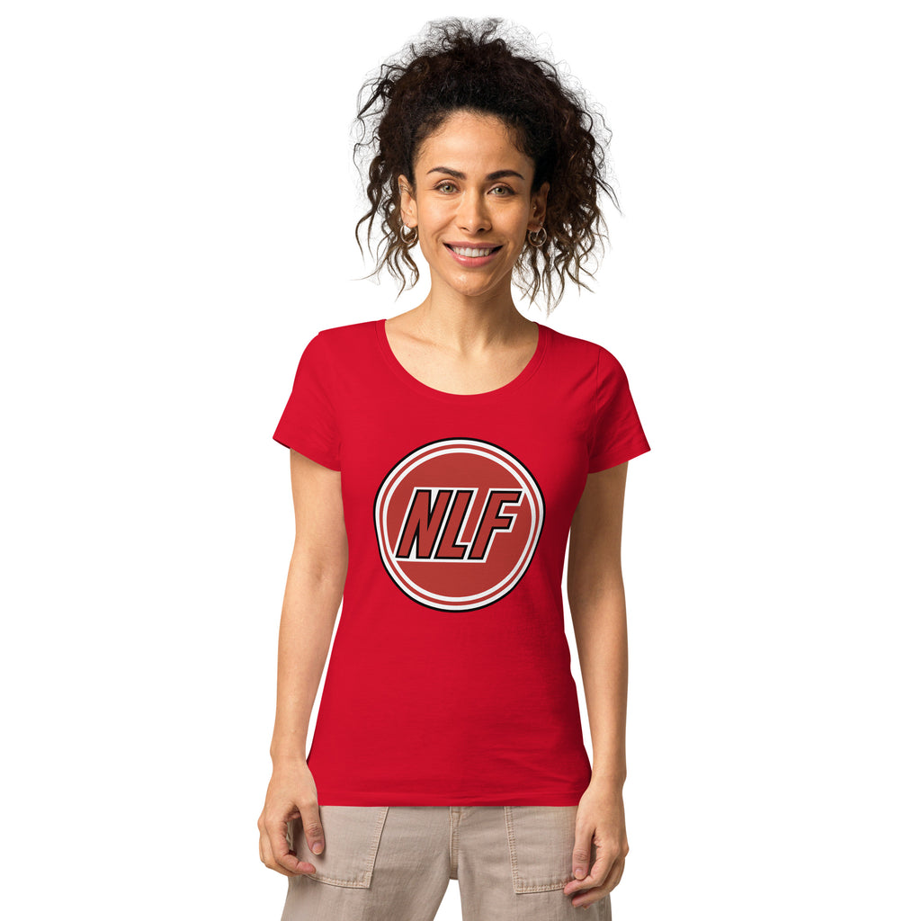 Red, small women's organic cotton t-shirt